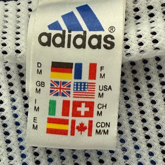 Y2K Adidas Swim Trunks Men’s Medium Blue Navy Retro Shorts Mesh Lining - Picture 6 of 7